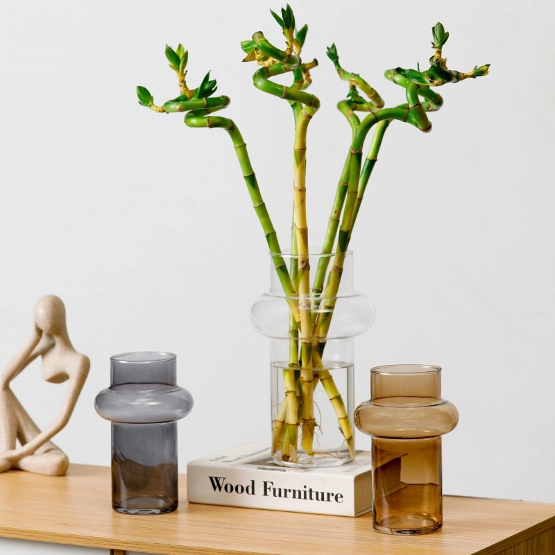 Modern Lantern Glass Vase
