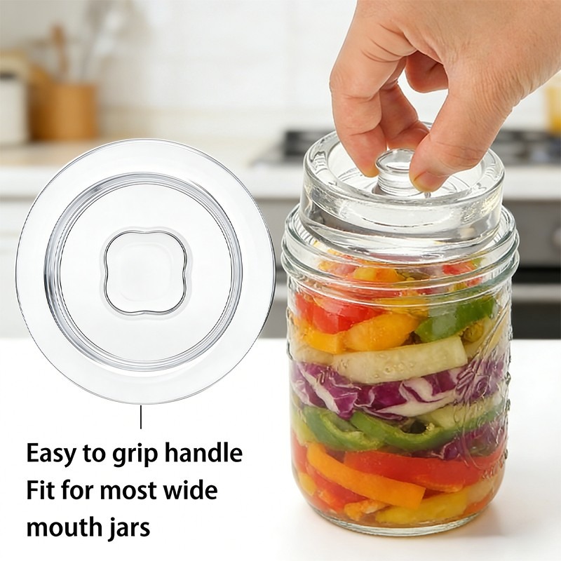 7cm Glass Fermentation Weights with Easy-Grip Handle (Set of 4)