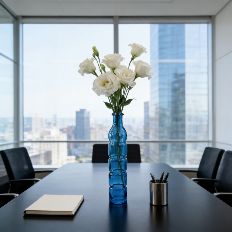 The Totem Series: Electric Cobalt & Bespoke Chromatic Glass Vases